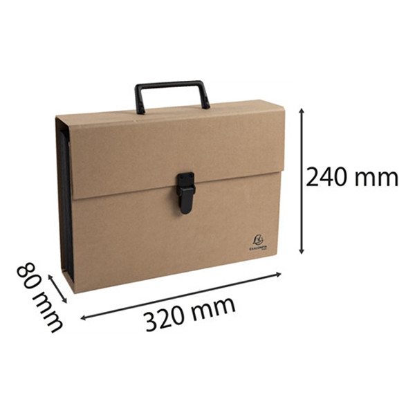 Exacompta Eterneco trieur valisette (18 compartiments) - marron 404093 - 3