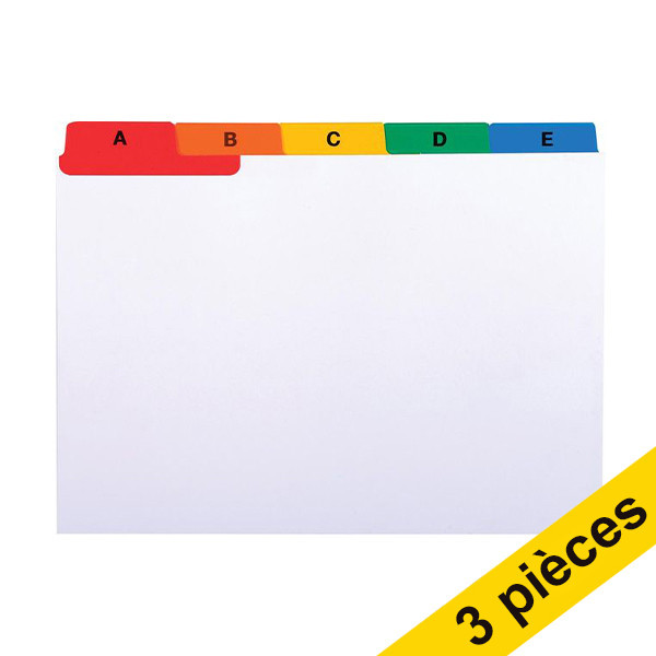 Offre: 3x Exacompta intercalaires 148 x 117 mm A6 (1 lot) - blanc 404083 - 1