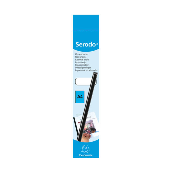 Exacompta Serodo baguettes à relier 6 mm (25 pièces) - transparent 407283 - 2