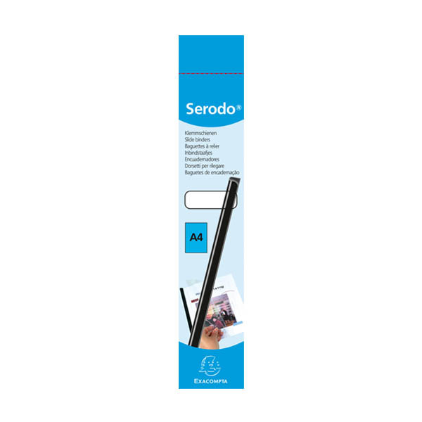 Exacompta Serodo baguettes à relier 9 mm (25 pièces) - transparent 407285 - 2