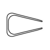 Exacompta Serodo baguettes à relier 9 mm (25 pièces) - transparent 407285 - 3
