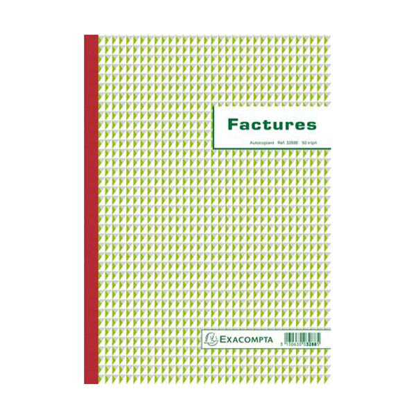 Exacompta bloc de factures autocopiant (triplicata) 297 x 210 mm (50 feuilles) 404610 - 1