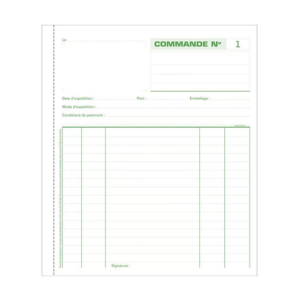 Exacompta carnet de commandes autocopiant (duplicata) 50 feuilles 404591 - 2