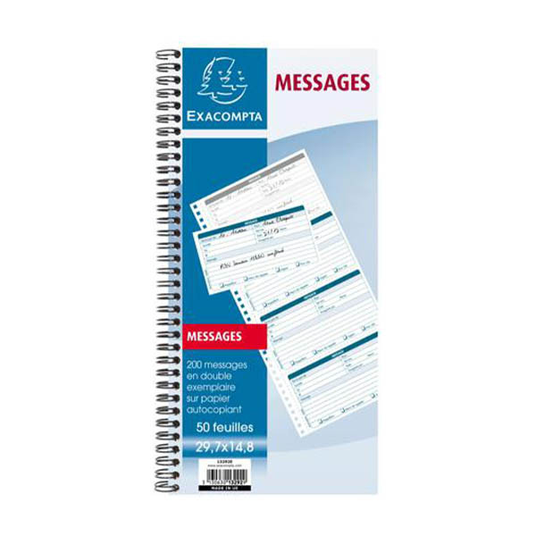 Exacompta carnet de messages autocopiant (50 feuilles) 404613 - 1