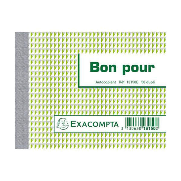 Exacompta carnet de reçus autocopiant 50 feuilles 404593 - 1