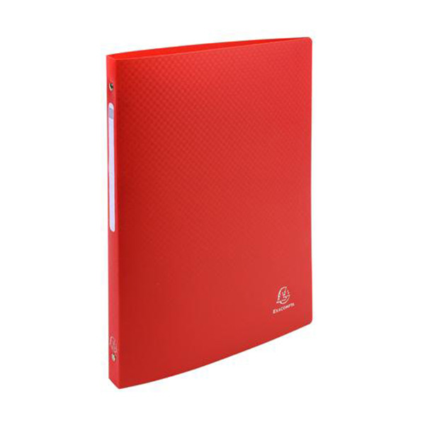 Exacompta classeur à 4 anneaux en O (15 mm) - rouge 404448 - 1