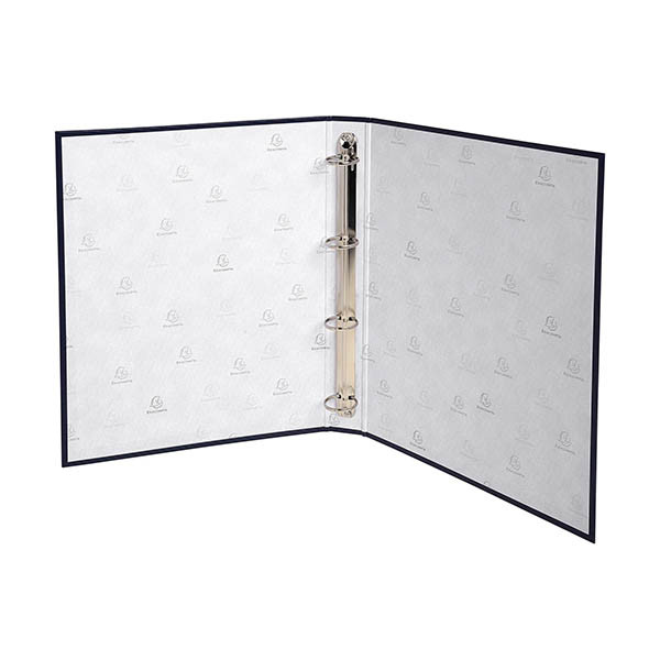 Exacompta classeur à anneaux avec 4 anneaux en forme de O (30 mm) - noir 404647 - 1