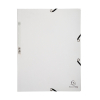 Exacompta farde à élastique en carton lustré A4 - blanc 404022 - 1