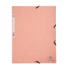 Exacompta farde à élastique en carton lustré A4 - corail 404031 - 1