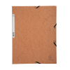 Exacompta farde à élastique en carton lustré A4 - tabac 404029 - 1