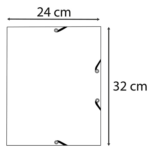Exacompta farde à élastique en carton lustré A4 - vieux rose 404162 - 6