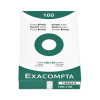 Exacompta fiche Bristol lignée 100 x 150 mm (100 pièces) 404431 - 1