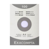 Exacompta fiche Bristol quadrillée 210 x 297 mm (100 pièces) 404621 - 1