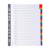 Exacompta intercalaires en carton A4+ avec 31 onglets colorés (11 trous) - blanc 404668 - 1