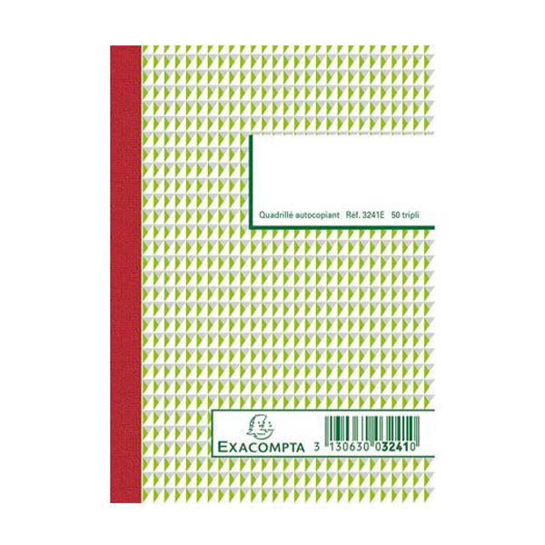 Exacompta papier carbone (triplicata) 148 x 105 mm quadrillé 5 mm (50 feuilles) 404604 - 1