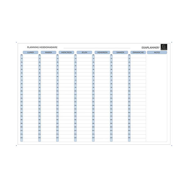 Exacompta planning hebdomadaire 404550 - 1
