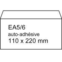 Exclusive enveloppe 110 x 220 mm - EA5/6 autoadhésive (200 pièces) - blanc 209168