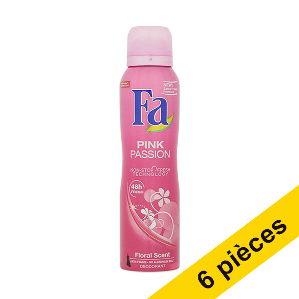 Aanbieding: 6x Fa deodorant spray Pink Passion (150 ml) SFA06178 - 1