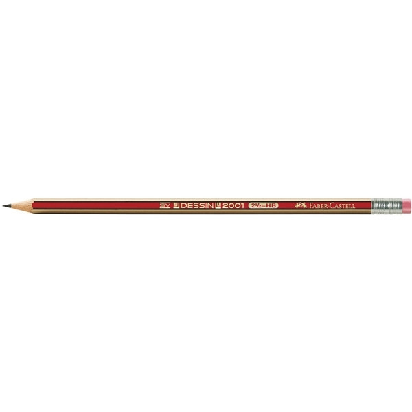 Faber-Castell Dessin crayon (HB) avec gomme 220016 - 1