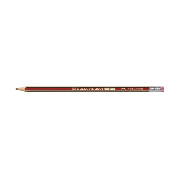 Faber-Castell Dessin crayon avec gomme (B) 220018 - 1
