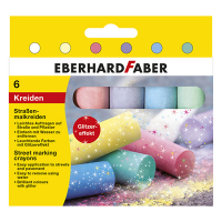 Eberhard Faber craie de couleur avec des paillettes (6 pièces) 220180