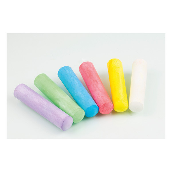 Eberhard Faber craie de trottoir de couleur ronde (6 pièces) 220181 - 2