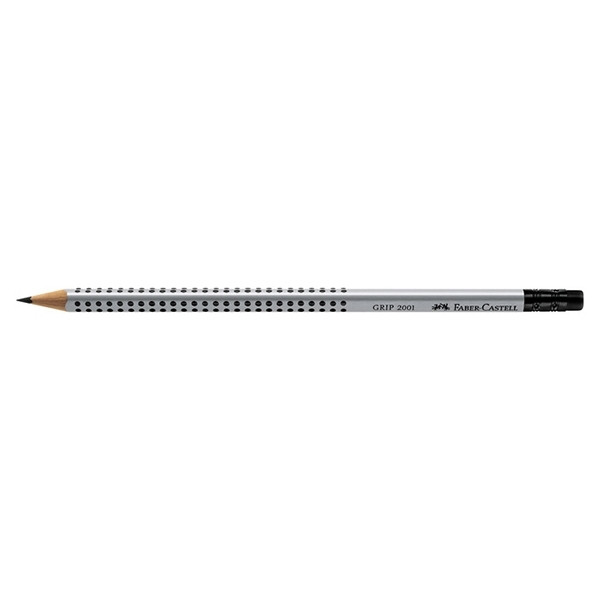 Faber-Castell Grip 2001 crayon avec gomme (B) 220074 - 1