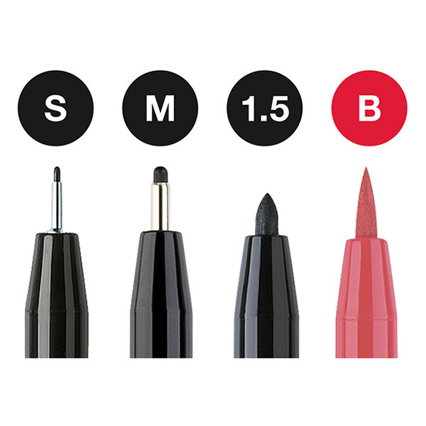 Faber-Castell Pitt Artist feutres à dessin avec lettrage à la main Love (4 pièces) 220086 - 2