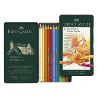 Faber-Castell Polychromos crayons de couleur en boîte métal (12 pièces) 220191