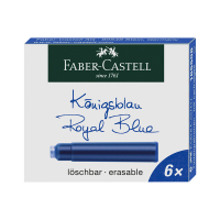 Faber-Castell cartouche d'encre (6 pièces) - bleu 220171