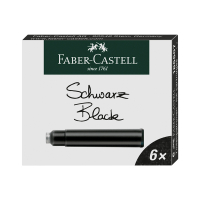 Faber-Castell cartouche d'encre (6 pièces) - noir 220172