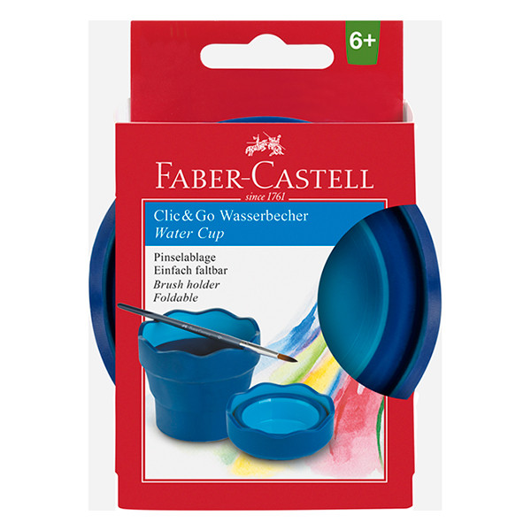 Faber-Castell gobelet Clic & Go - bleu 220099 - 6