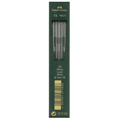 Faber-Castell mine 2,0 mm 2B (10 recharges) 220111 - 1