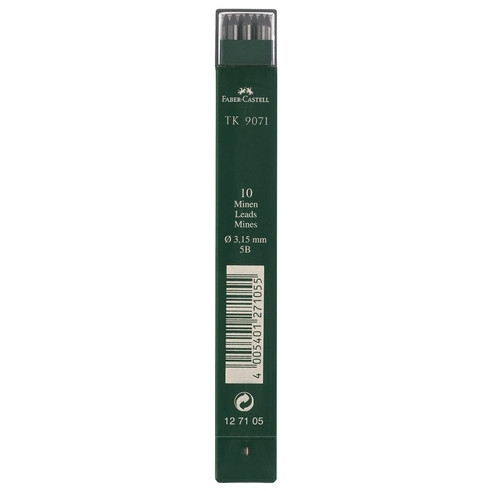 Faber-Castell mine 3,15 mm 5B (10 recharges) 220120 - 1
