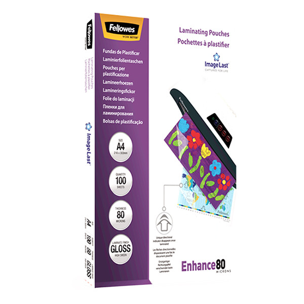 Fellowes ImageLast pochette de plastification A4 brillante 2x80 microns (100 pièces) 213381 - 3