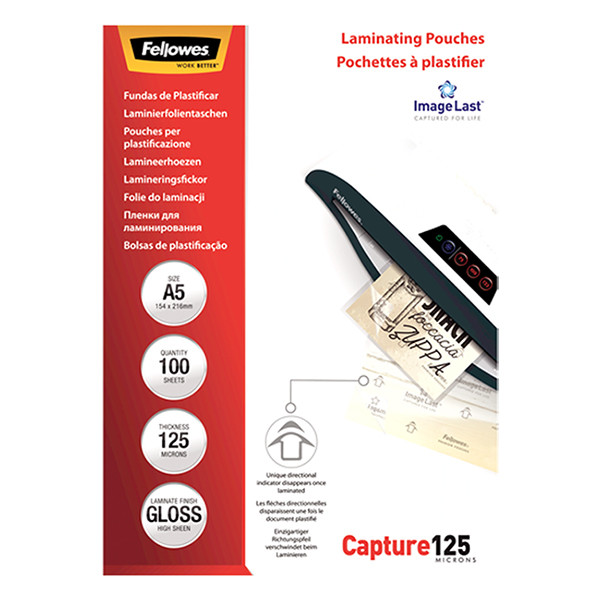 Fellowes ImageLast pochette de plastification A5 brillante 2x125 microns (100 pièces) 213384 - 3