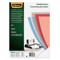 Fellowes PVC couverture de reliure transparente 200 microns A3 (100 pièces) 213215