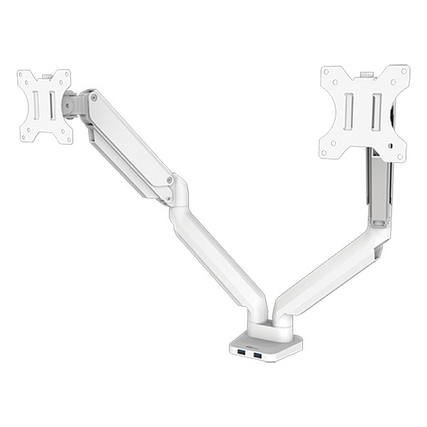 Fellowes Platinum Series bras d'écran pour 2 écrans (avec pince ou vis) - blanc 215005 - 1