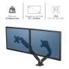 Fellowes Platinum Series bras d'écran pour 2 écrans (avec pince ou vis) - blanc 215005 - 4