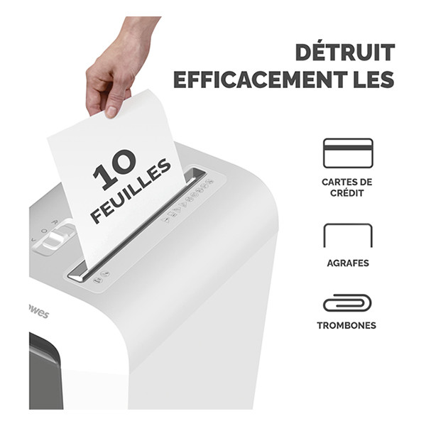 Fellowes Powershred LX65 déchiqueteuse - blanc 213005 - 3