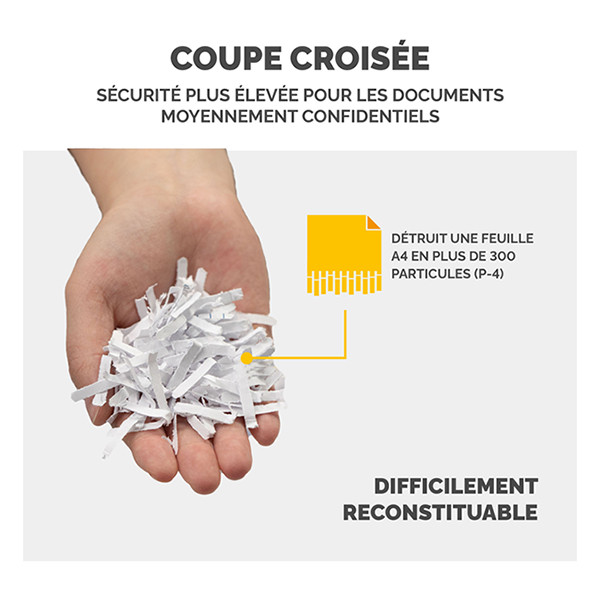 Fellowes Powershred LX65 déchiqueteuse - blanc 213005 - 5