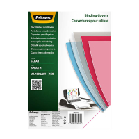 Fellowes couverture de reliure 150 microns A4 (100 pièces) - transparent 207249