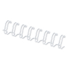Fellowes peigne métallique 12 mm (100 pièces) - blanc 213137 - 1