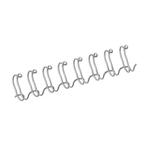 Fellowes peigne métallique 8 mm (100 pièces) - argent 207243 - 1