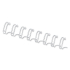 Fellowes peigne métallique 8 mm (100 pièces) - blanc 213133 - 1