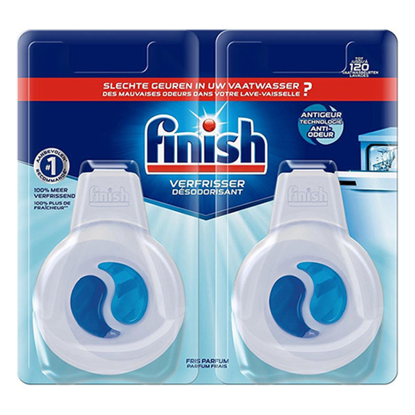 Finish désodorisant pour lave-vaisselle 2 x 4 ml (120 lavages) SFI01020 - 1