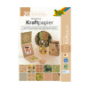 Folia bloc de papier design Kraft II 120/130 g/m² A4 (20 feuilles) 222117 - 1