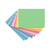 Folia bloc de papier design coloré rayures 50 x 70 cm (10 feuilles) 222124 - 1