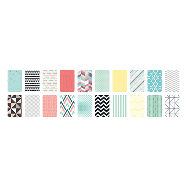 Folia bloc de papier design géométrie 24 x 34 cm (20 feuilles) 222127 - 2