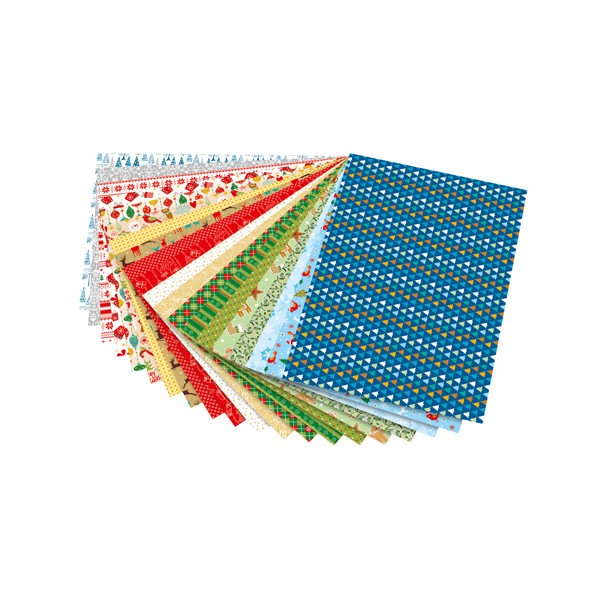 Folia bloc de papier design noël III 24 x 34 cm (20 feuilles) 222123 - 1